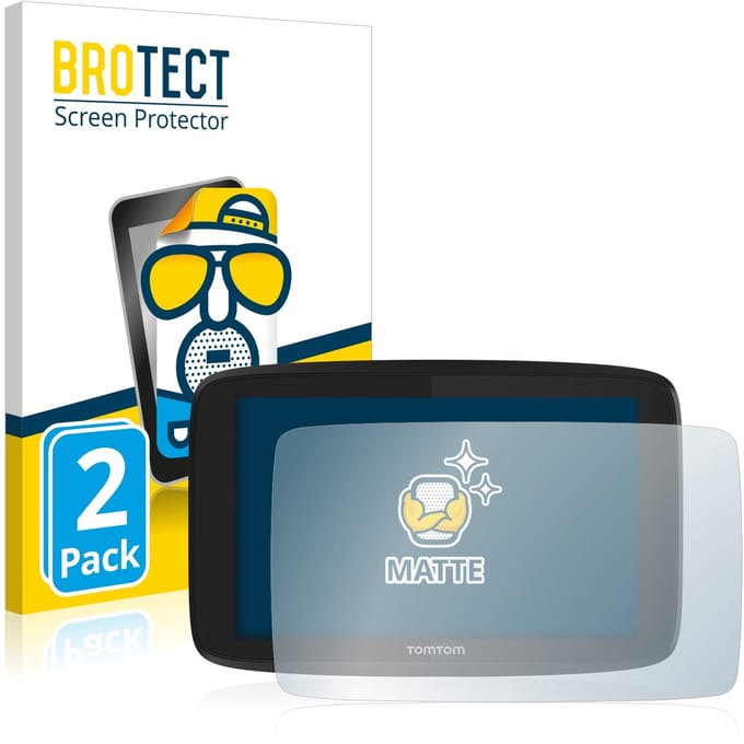 BROTECT - Screenprotector voor TomTom Go Professional 620 - Folie Beschermfolie matte 2 Stuks