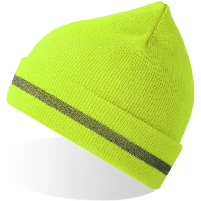 Atlantis Headwear - Workout Beanie Recycled - Yellow Fluo - One Size