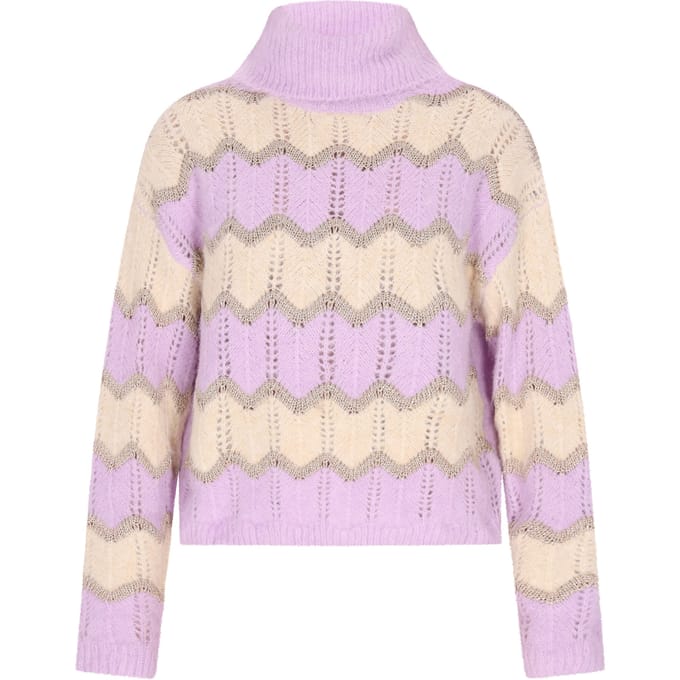 IZIA Jumper Dames Lavendel veelkleurig