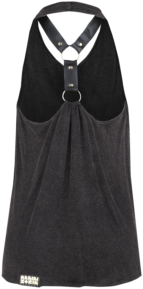 Rammstein Halternecks - Diamant - S tot XXL - voor Vrouwen - grijsbruin
