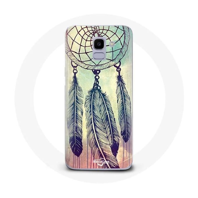 Case voor Samsung Galaxy J6 2018 Kleurrijke dromenvanger bruin bruin