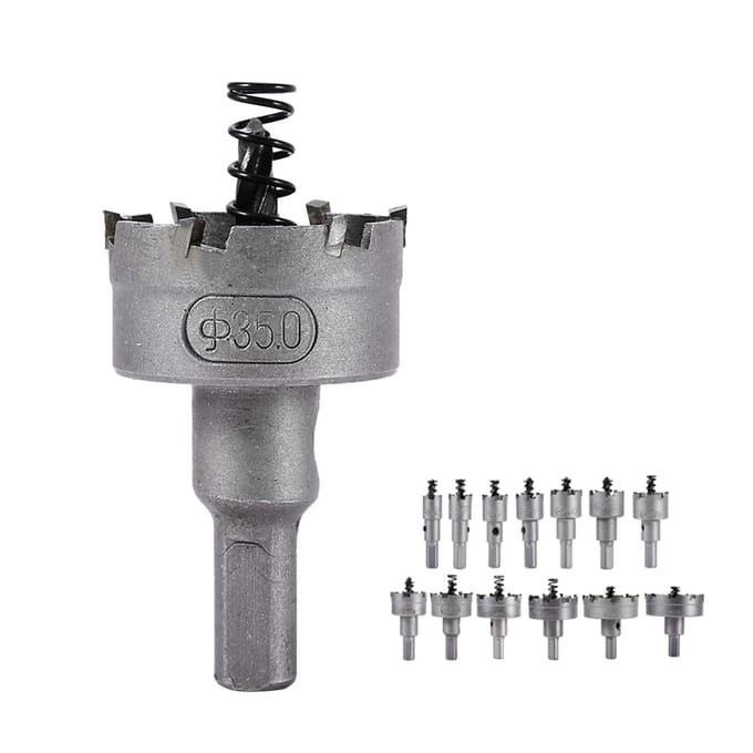 13-delige set 16 18 20 22mm Carbide Tip TCT Boor Gatzaag Set RVS