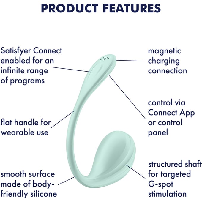 Satisfyer 'Smooth Petal', 11 cm, met app