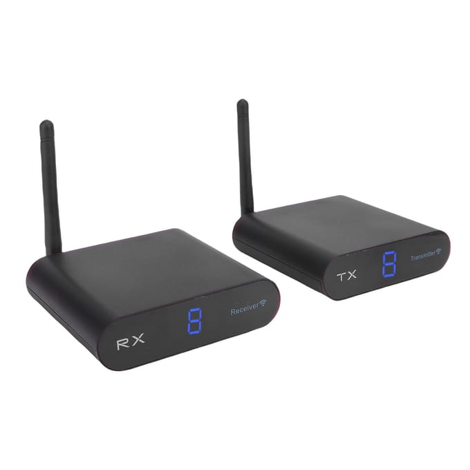 Kit Transmetteur Récepteur AV Sans Fil Plug and Play Adaptateur Convertisseur Extenseur TV Type 2