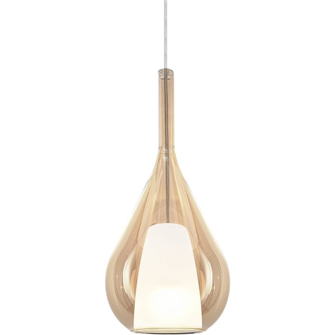 Ideal Lux hanglamp Kalique 3, amberkleurig, Ø 18 cm