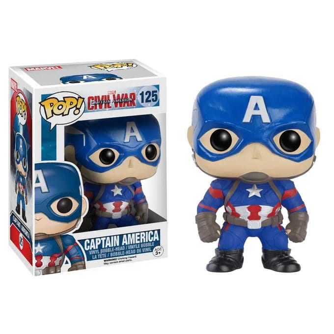 Beeldje Funko Captain America Civil War POP! Bobble Head Captain America