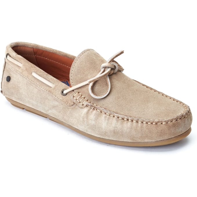 Base London Brooks Leren Heren Sand Loafers