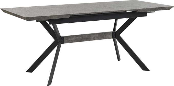 BENSON - Uitschuifbare eettafel - Lichtgrijs - 80 x 140/180 cm - MDF