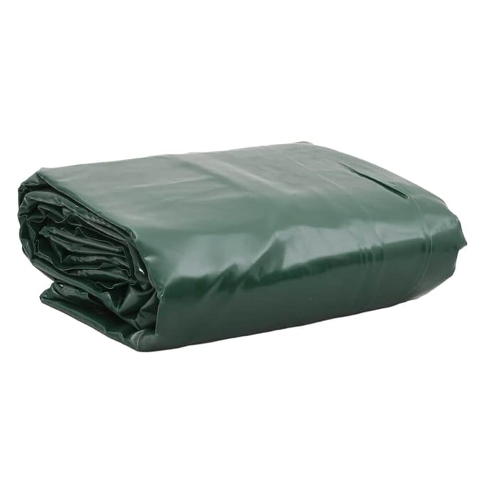 vidaXL - Zeil - 650g - / - m² - Groen - 5 - x - 6 - m - Canvas - met - PVC-coating
