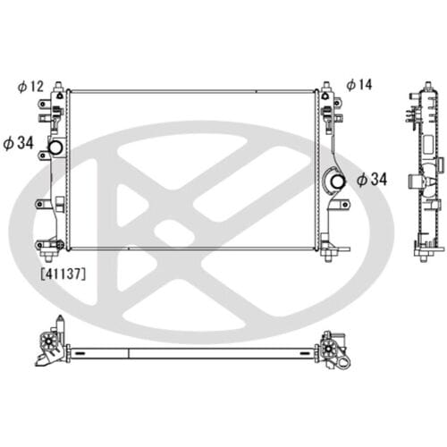 Radiator, motorkoeling KOYORAD PL013831