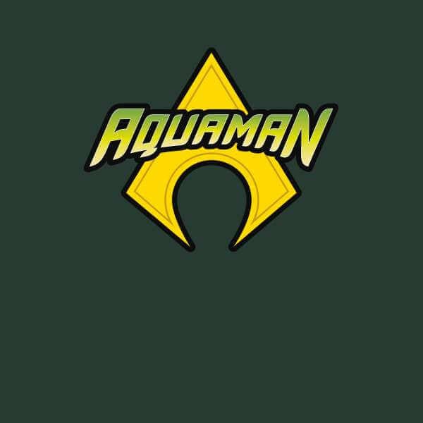 Justice League Aquaman Logo Sweatshirt - Forest Green - XL - Forest Green