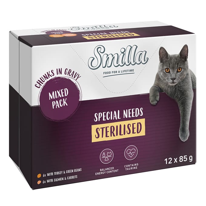 Smilla Sterilised Hapjes met Groenten  12 x 85 g - Mixpakket