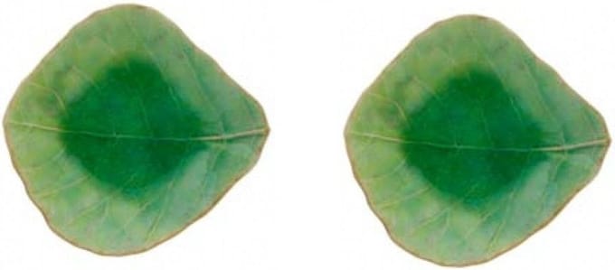 Costa Nova Riviera Tomato Groen Dip Bord 11cm - Aardewerk - 2 stuks