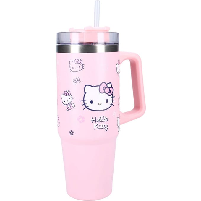 Hello Kitty Bottled Bliss - Schoolbeker en Drinkfles - 900ml - Stainless Steel - Roze