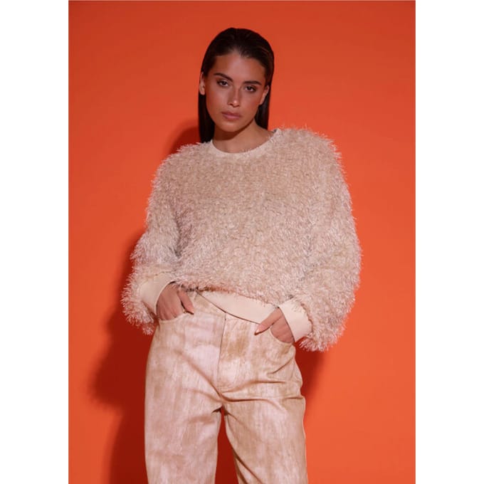 STUDIO AMAYA Fav Sweater Beige Größe: XS | Pullover Outlet | Damen | Braun