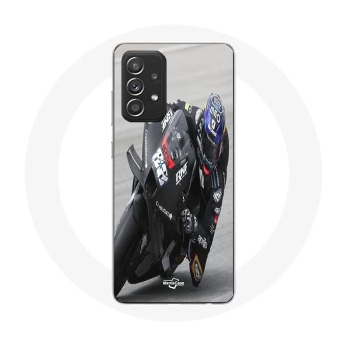 Coque - Maniacase - Samsung Galaxy A52 - Noir - Souple - Moto GP noir
