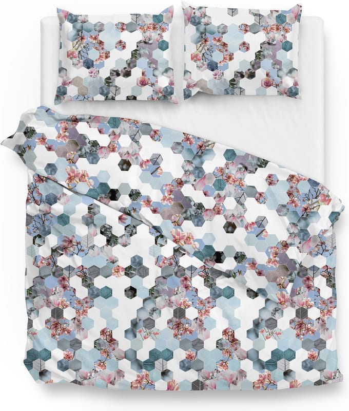 Zohome Vanessa Dekbedovertrek - Lits-jumeaux - Flanel - 240x200-220cm - Multi
