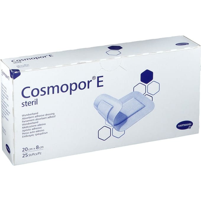 Hartmann Cosmopor E Steriel Verband 20 x 8cm 900875 25 Pleister