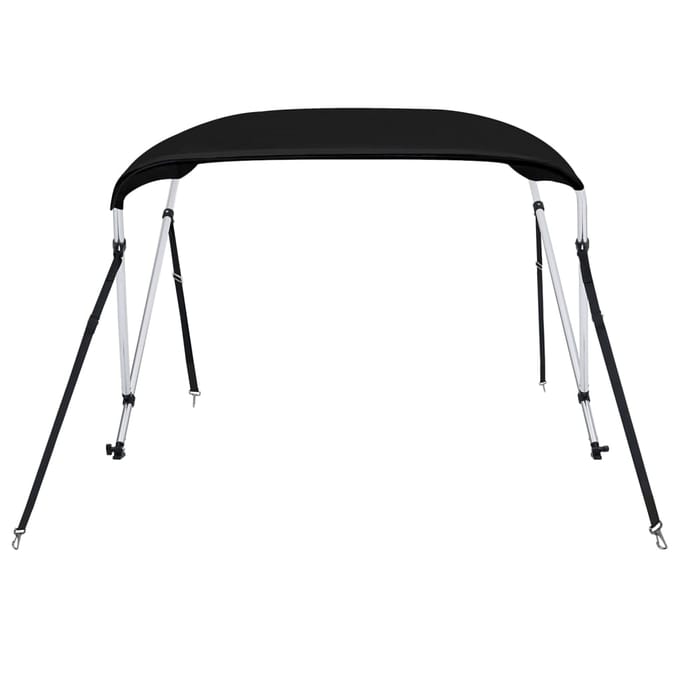 vidaXL - Biminitop - 2 - bogen - 180x130x110 - cm - zwart