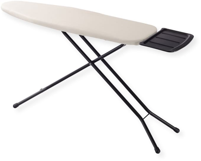 SensaHome Strijkplank – Inklapbare Strijktafel met Stoomunithouder – 125×45cm – Taupe
