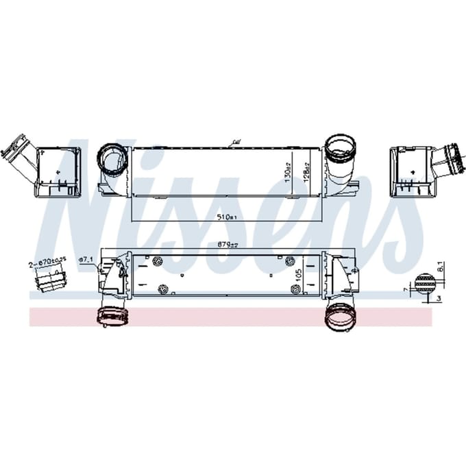 Intercooler NISSENS 96336