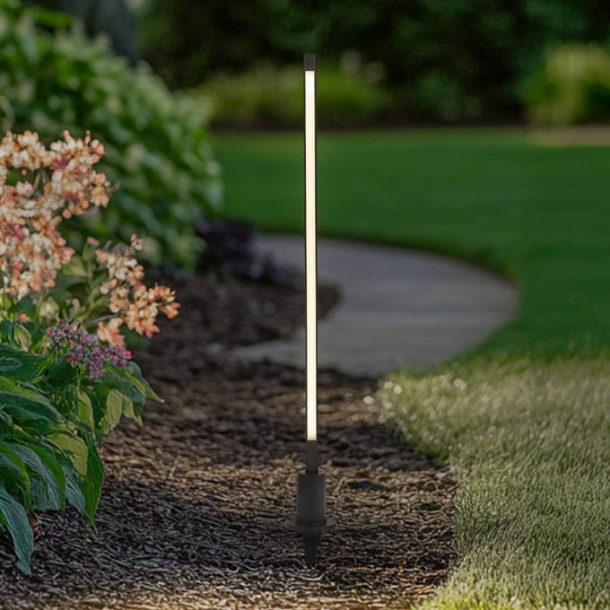 Lindby LED tuinpadverlichting Neano, 80 cm, zwart, metaal, IP65
