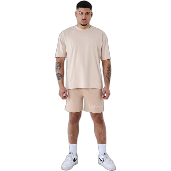 Basic shorts met geborduurd logo Project X Paris