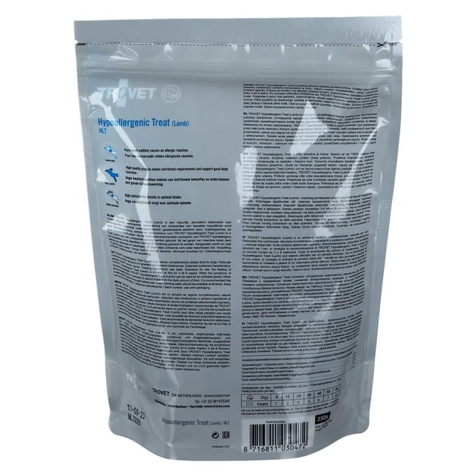Trovet HLT Hypoallergenic Treat (Lamb) 250 gram