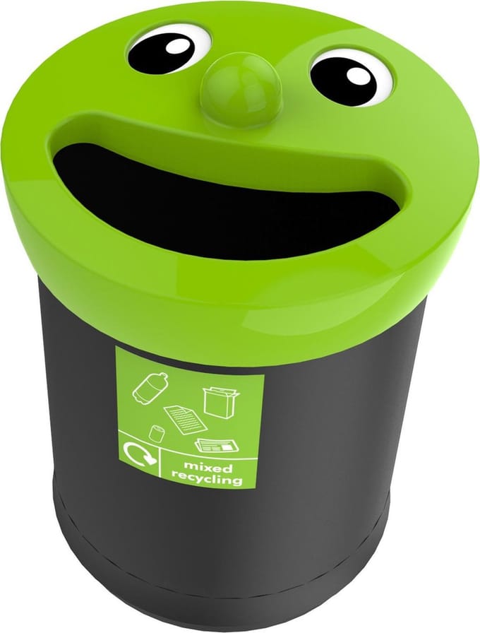 Smiley Face Bin recycling afvalbak 52 liter, mixed recycling (VB719471)