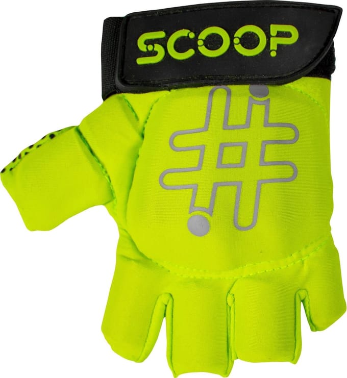 Hockey Handschoen - Half Finger - Yellow - S