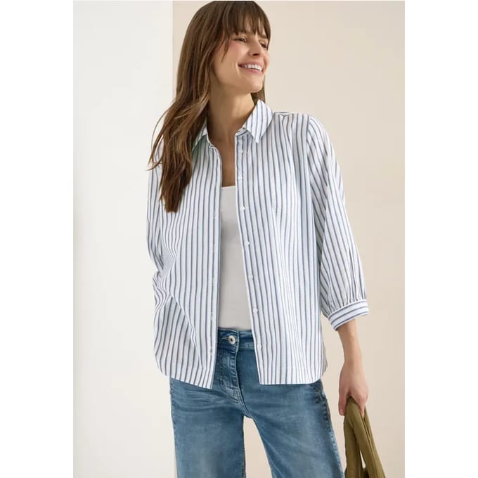 Blouse in seersucker kwaliteit