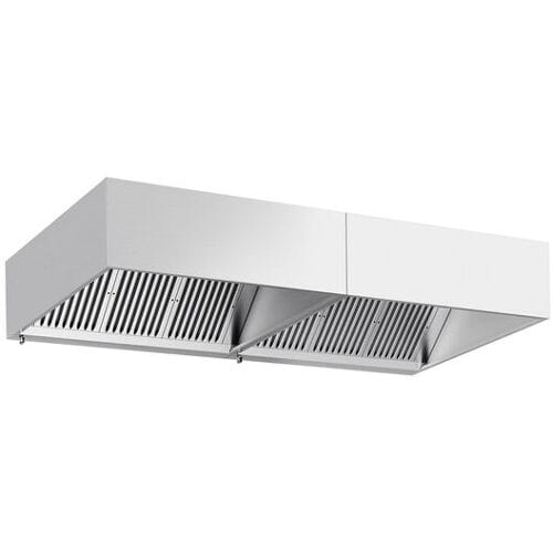 GGM Gastro Kastenhaube - 2800mm - mit Filter & Lampe Zilver