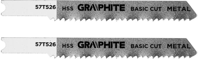 Graphite - Decoupeerzaagblad - 12 TPI - HSS - U-type Fitting