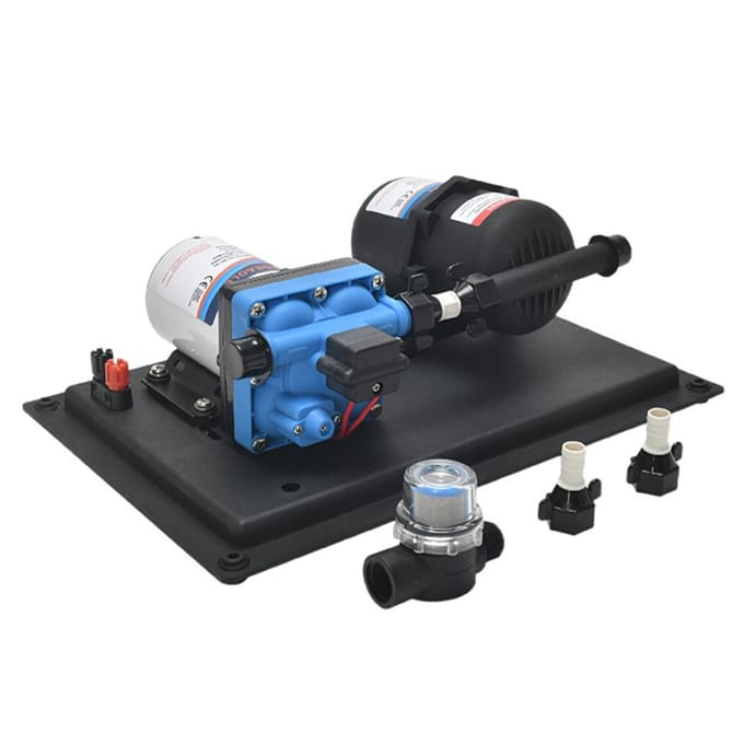 RV Waterpomp DC 24V 3GPM 11.3L/Min 55PSI Zoetwatermembraanpomp Ingebouwde On Demand Druk 11.3L 24V