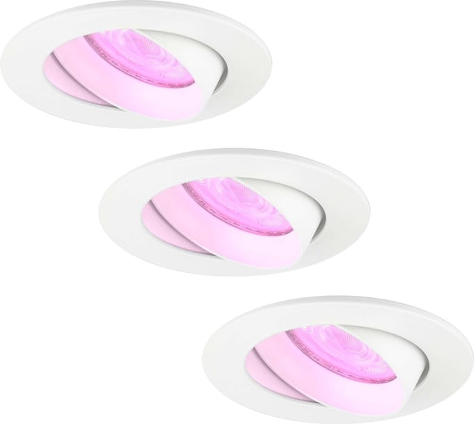 Ledvion - 3X SMART LED Inbouwspot Rio - Wit - Dimbaar