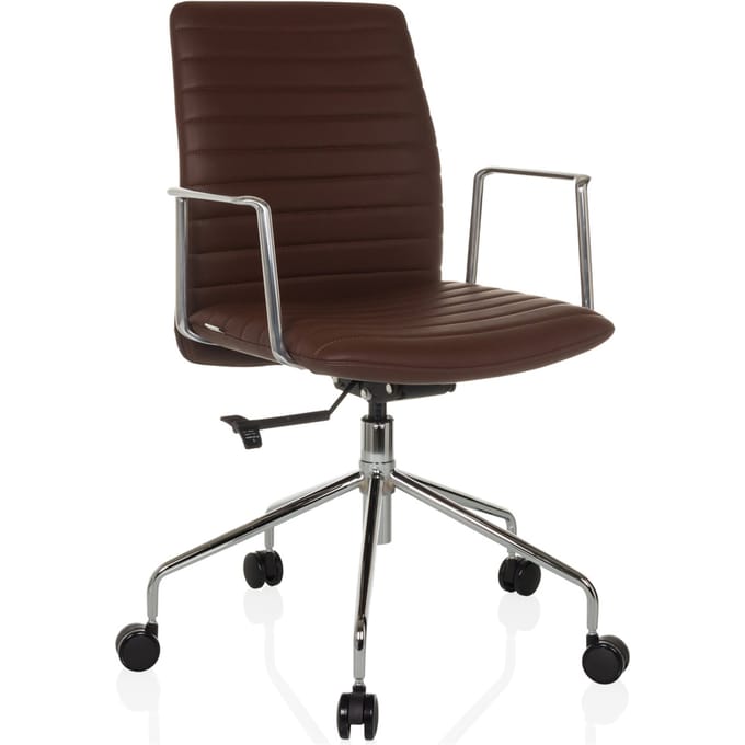 Bureaustoel / directiestoel VEMONA 30 PU bruin hjh OFFICE