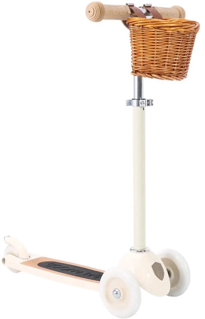 Banwood Scooter - Cream - Step met mandje - Kinderstep - Vintage step
