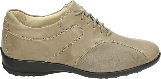 Actiflex - 87189 - Dames veterschoenen - Kleur: Wit/beige - Maat: 40.5