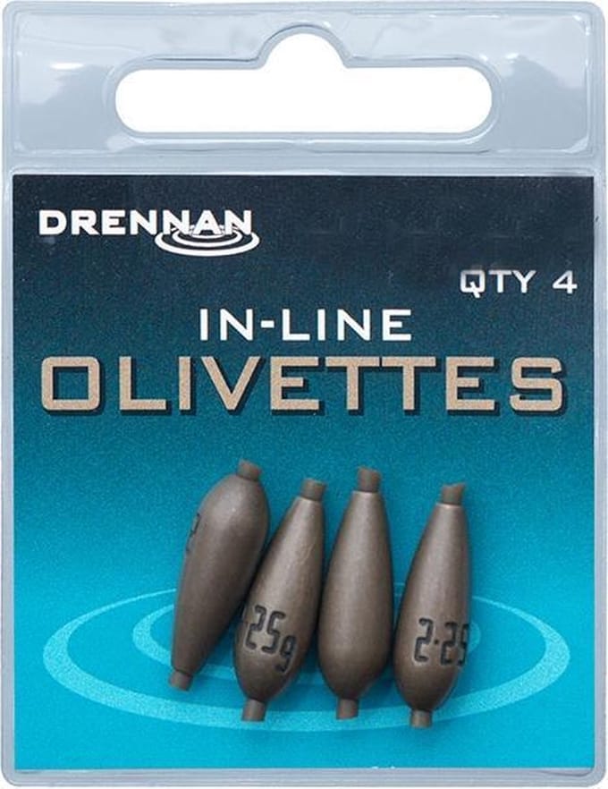 Drennan In-Line Olivette - Lood - 2.5g - Brons