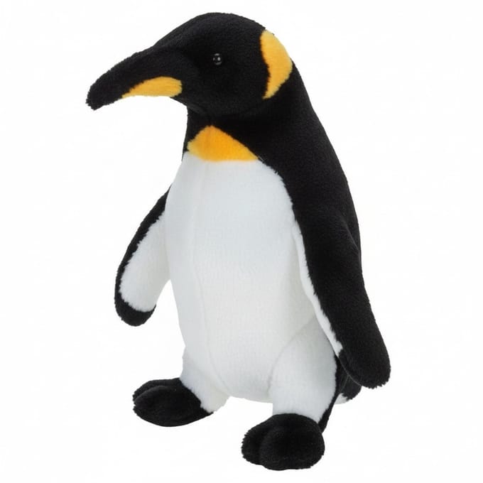 Cornelissen Pluche Konings Pinguin knuffel - zwart/wit - 36 cm - Pooldieren - vogels