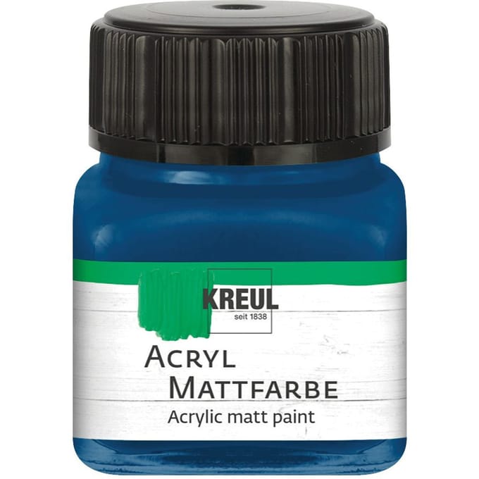 KREUL acryl matte verf, 20 ml - Donkerblauw