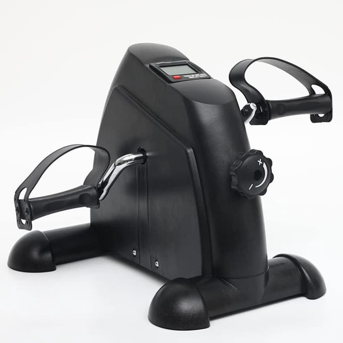 Mini Hometrainer - Stepper Fiets - Revalidatie Training - Stabiele Driehoek Structuur - 41x38x31 cm - Zwart