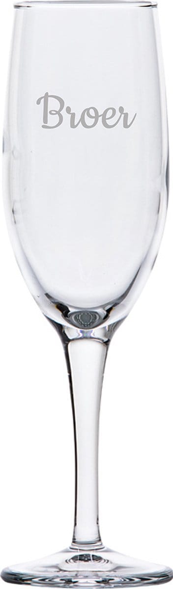 Gegraveerde Champagneglas 16,5cl Broer