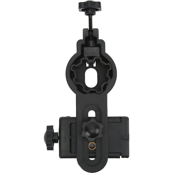 Telescoop Telefoonhouder 1/4in Schroefgat Antislip Rubberen Pad Plastic Telescoop Telefoonadapter voor Small black