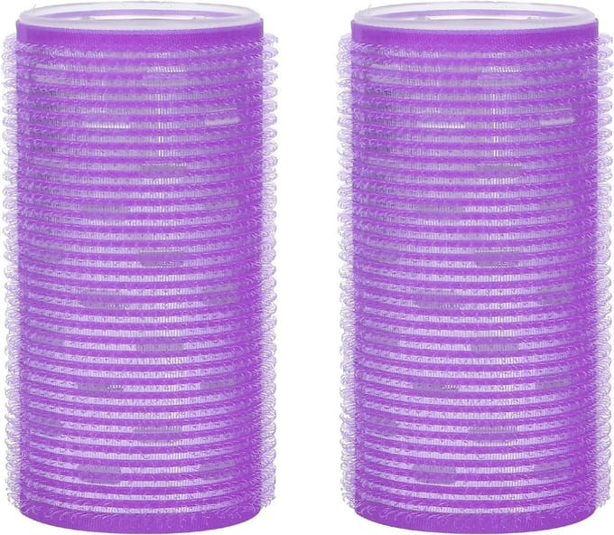 Set van 2 Zelfklevende Haarrollers voor Volume en Krullen, Geschikt voor Middellang en Kort Haar