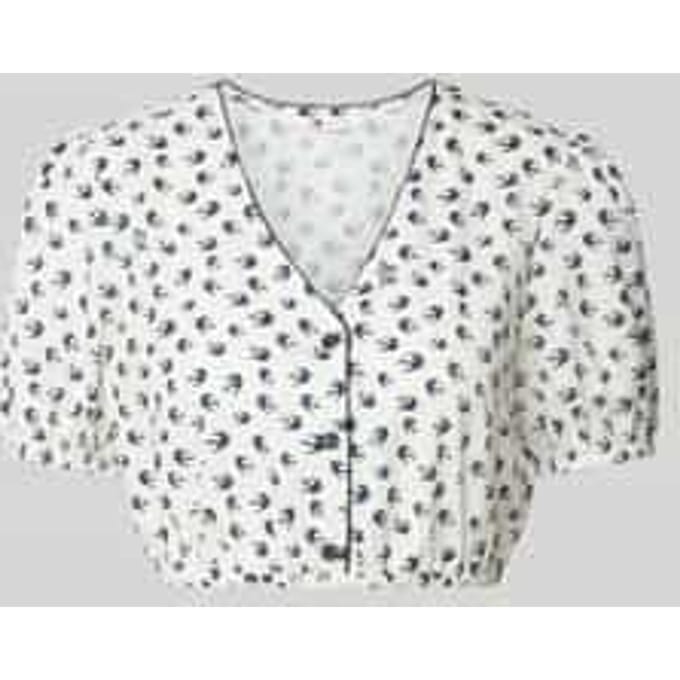 Korte overhemdblouse met knoopsluiting
