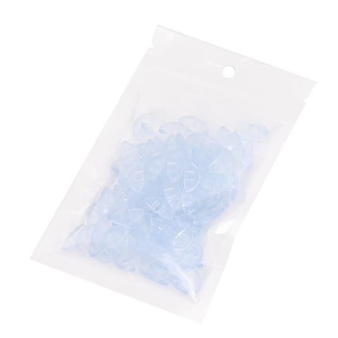 50 Paren Neuspads Siliconen Anti-slip Inzettype Neuspads Bril Accessoires white