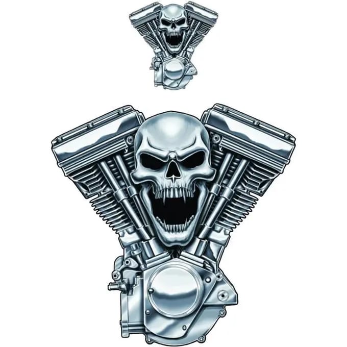 Motorfiets stickers Lethal Threat V-twin