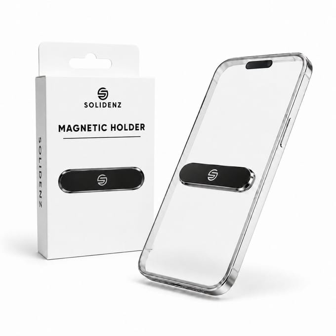 Solidenz Telefoonhouder Auto - Magnetisch voor Dashboard of Vlak Ondergrond - Universeel Gebruik - Autohouder Magnetisch