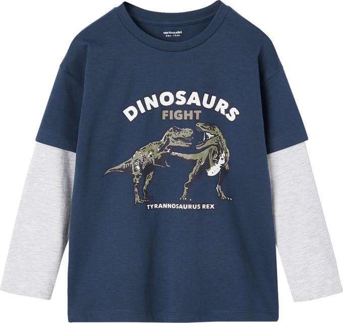 Vertbaudet Jongensshirt met dubbele mouwen